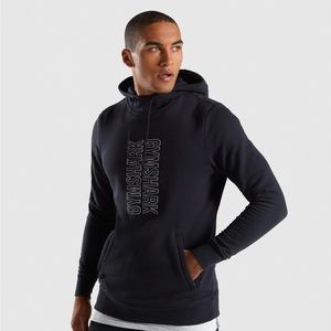 Gymshark Profile Pullover Hoodie Black Size XXL